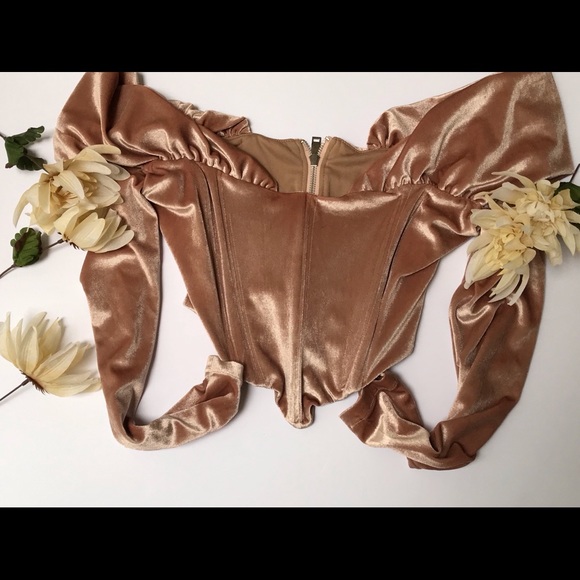 Suede Pink Crop Top - Picture 1 of 2